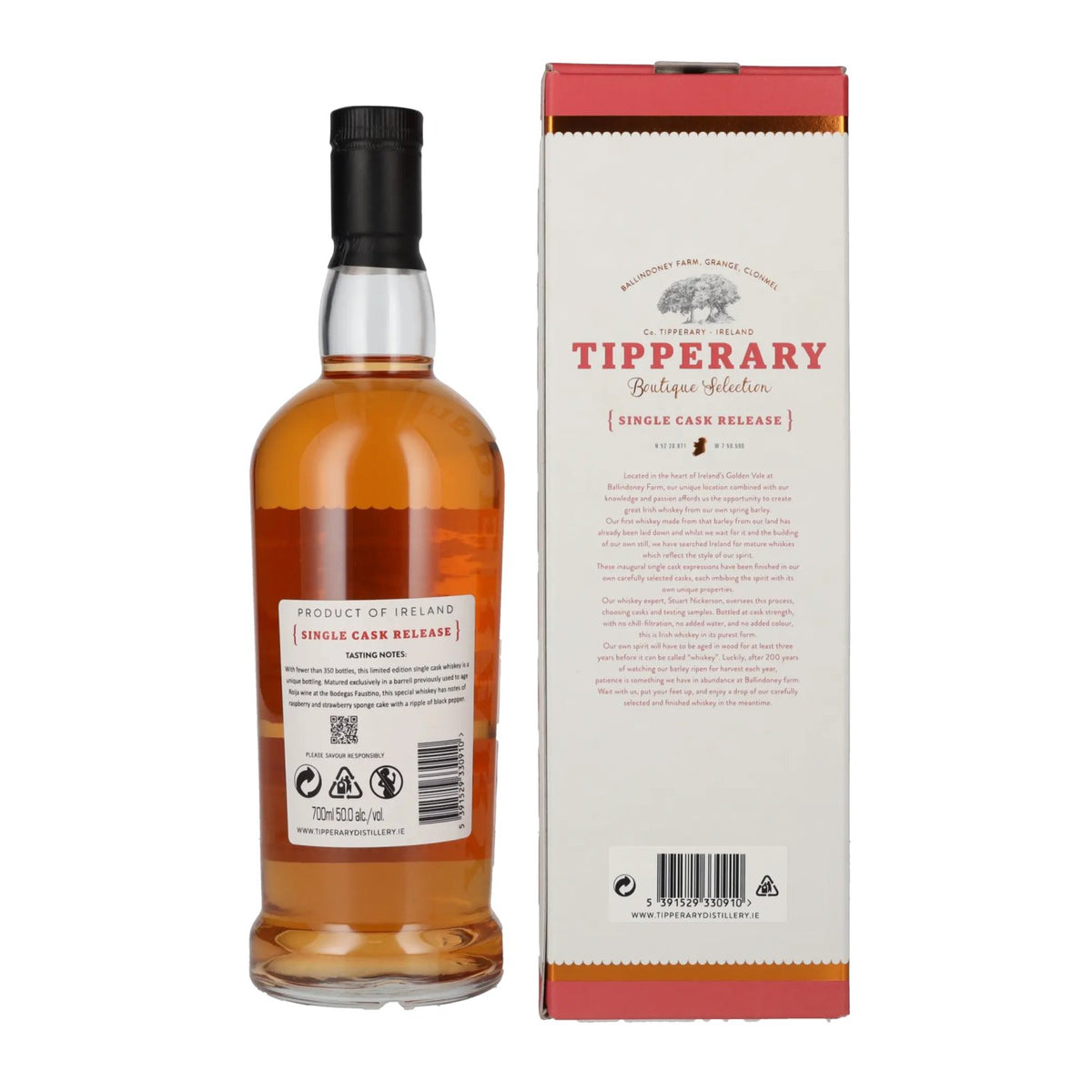 Tipperary Boutique Selection RIOJA WINE Cask Release 2017 50% vol. 0,7 l in geschenkverpakking
