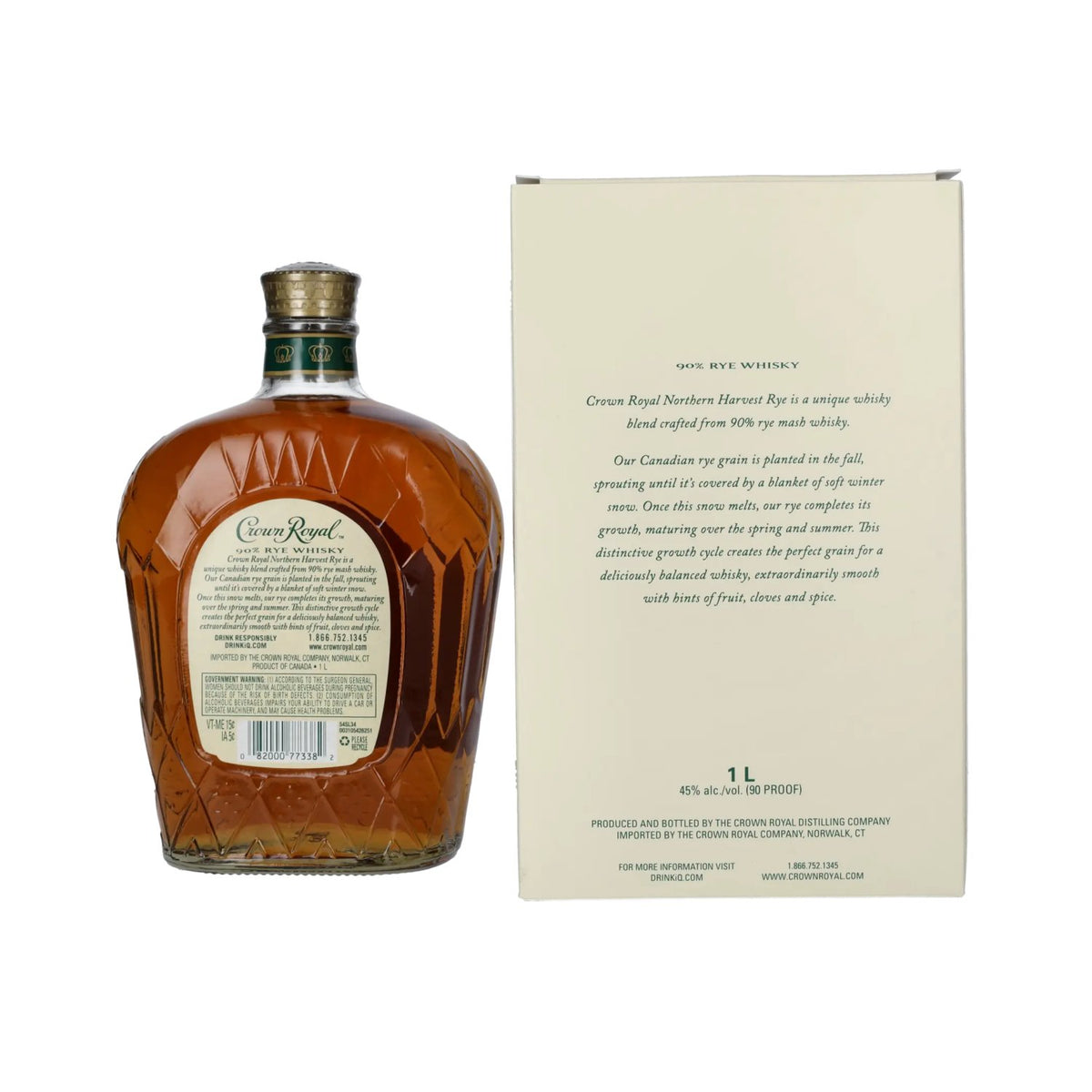 Crown Royal Northern Harvest Rye 45% Vol. 1l in Geschenkbox