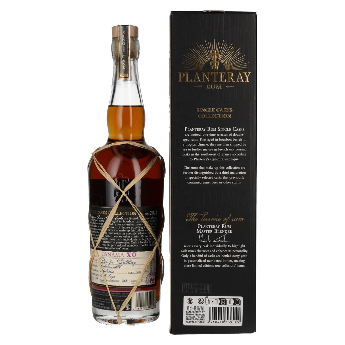 Planteray Rum PANAMA XO Marsala Cask Finish 43,1% Vol. 0,7l in Geschenkbox