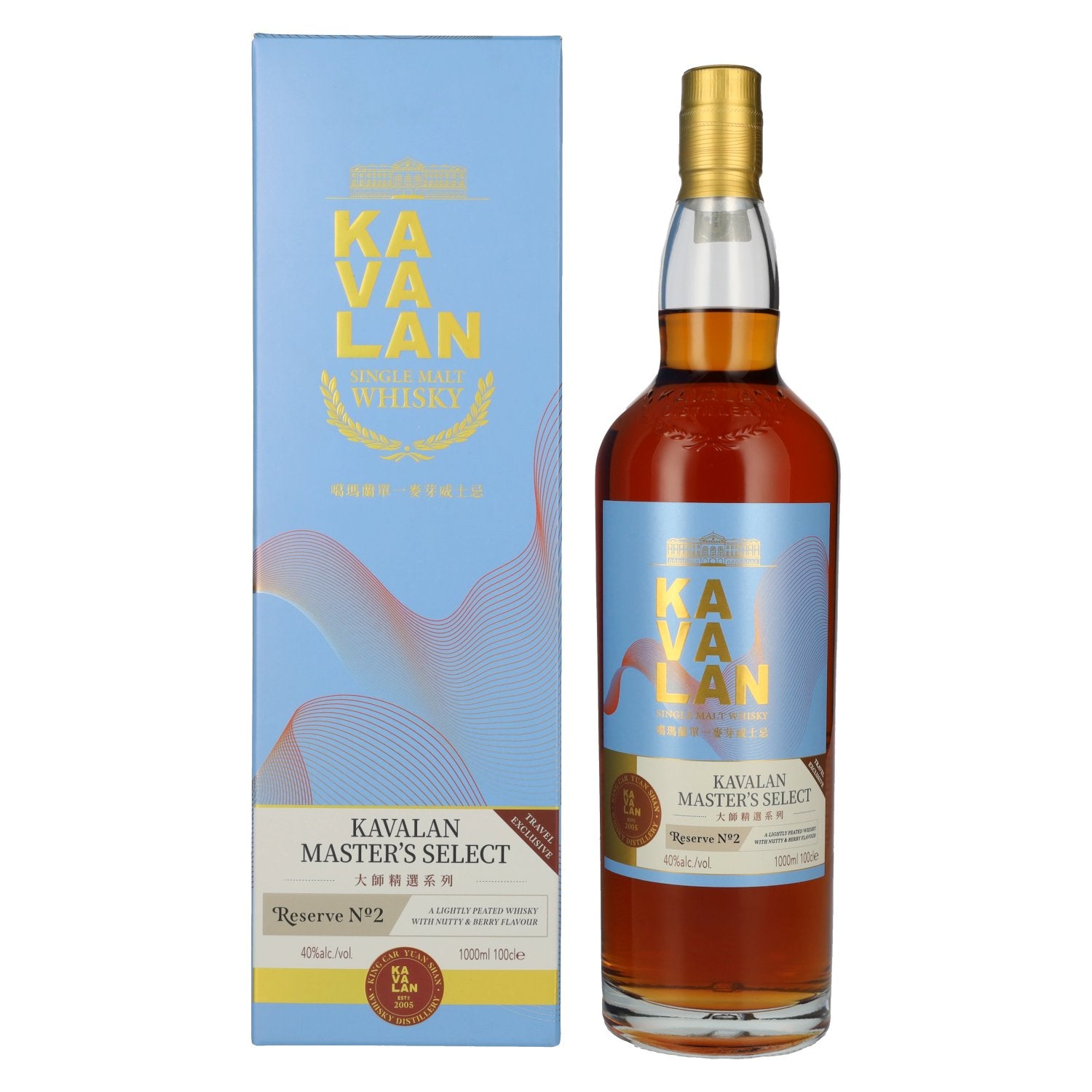 Kavalan Master's Select Reserve N°2 40% Vol. 1l in Geschenkbox
