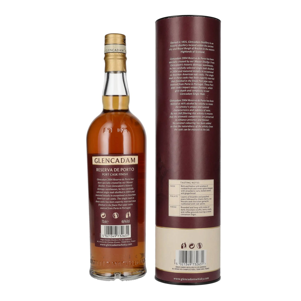 Glencadam 17 Years Old Reserva de Porto Port Cask Finish 46% ABV 0.7 l in a gift box