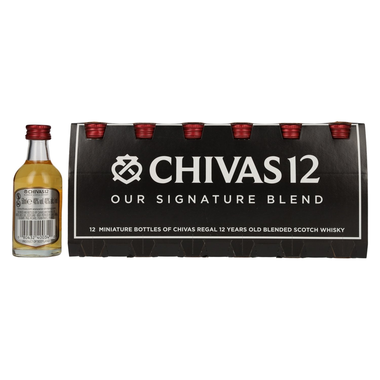 Chivas Regal 12 Years Old Blended Scotch Whisky 40% Vol. 12x0,05l