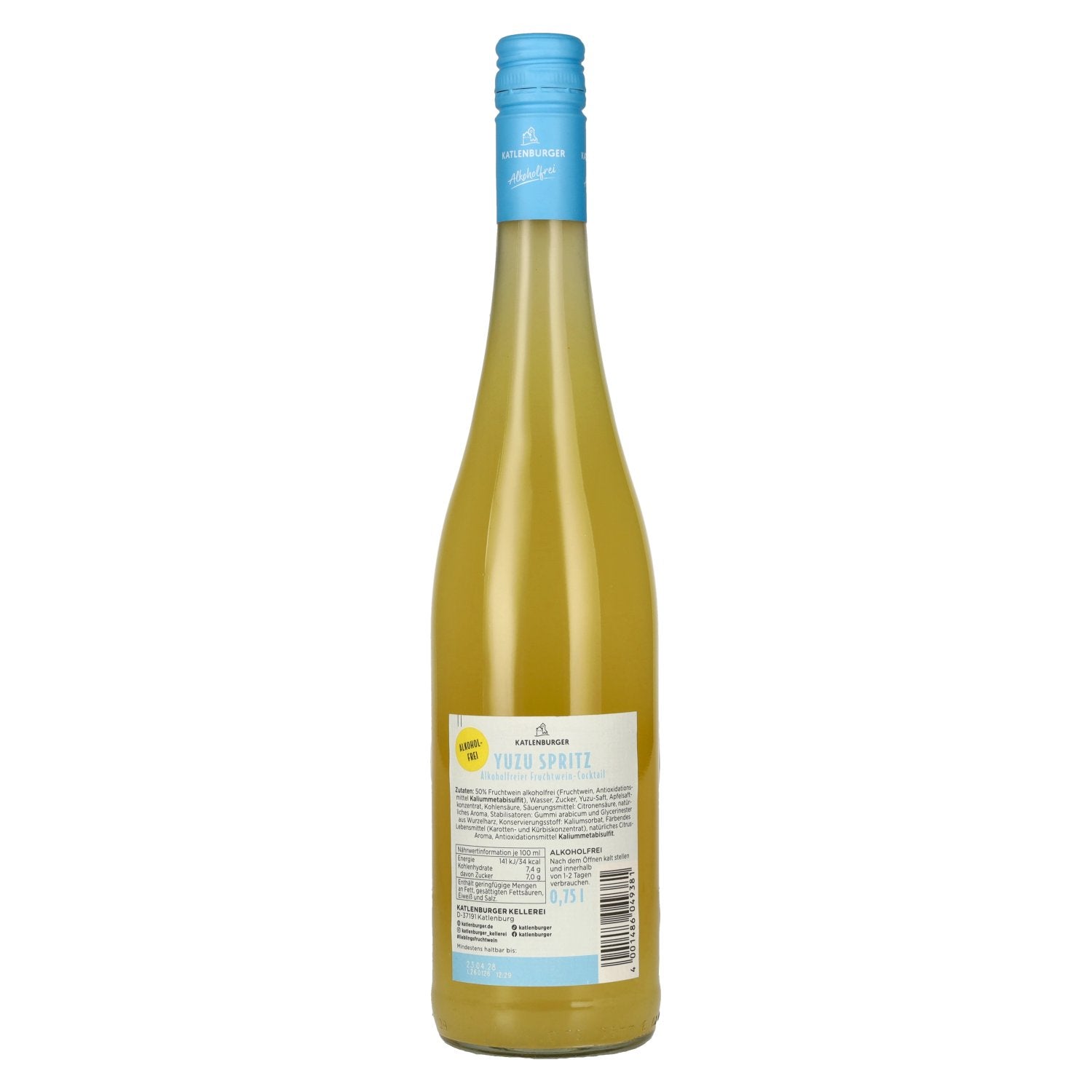 Katlenburger Yuzu Spritz Alkoholfrei 0,75l