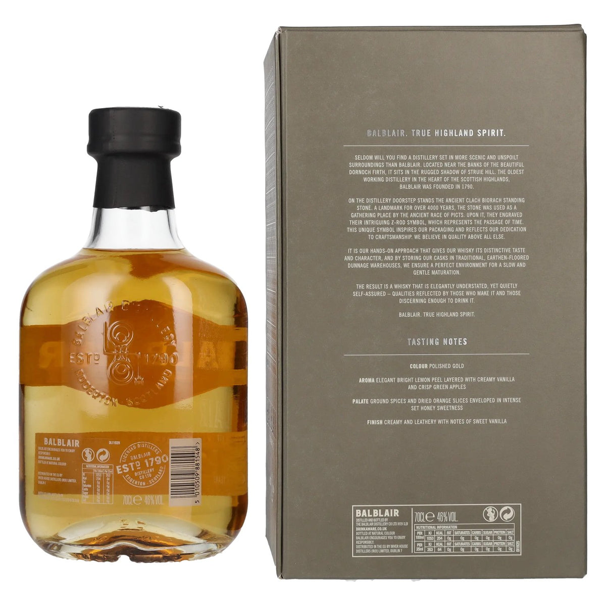Balblair 12 Years Old Highland Single Malt 46% Vol. 0,7l in Geschenkbox