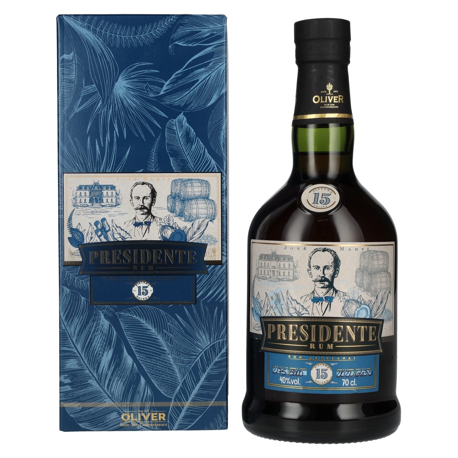 Presidente 15 Sistema Solera Rum 40% vol. 0,7 l in geschenkverpakking