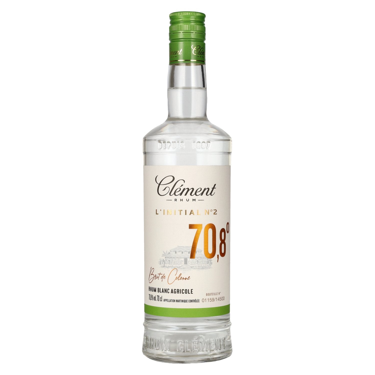 Clément Rhum L'Initial Agricole Blanc 70.8% vol. 0.7 l