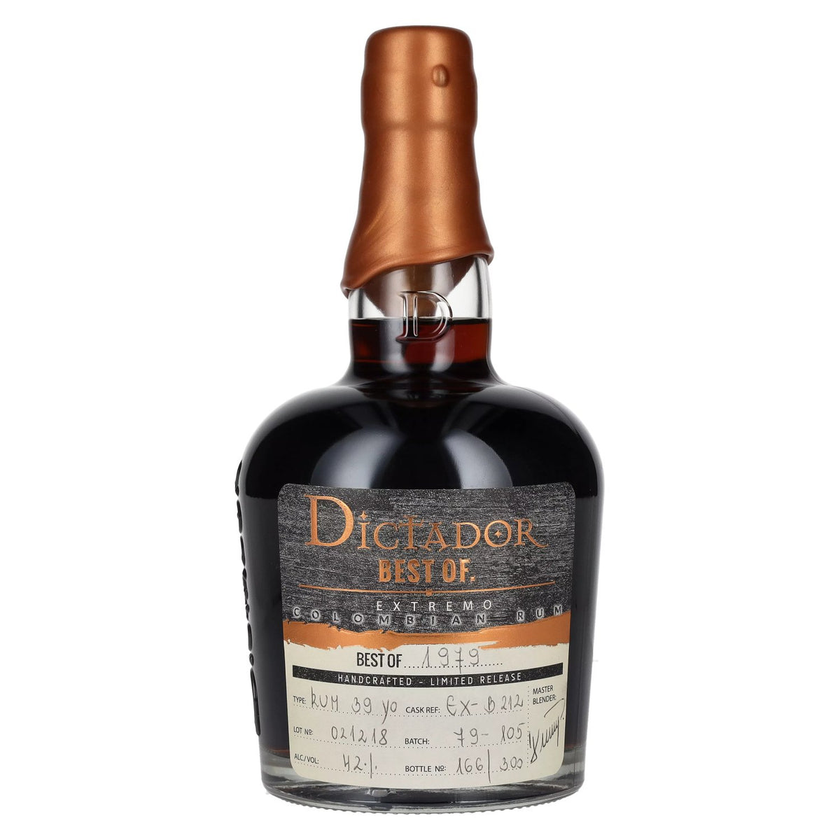 Dictador BEST OF 1979 EXTREMO Colombiaanse rum, gelimiteerde uitgave, 42% vol., 0,7 l