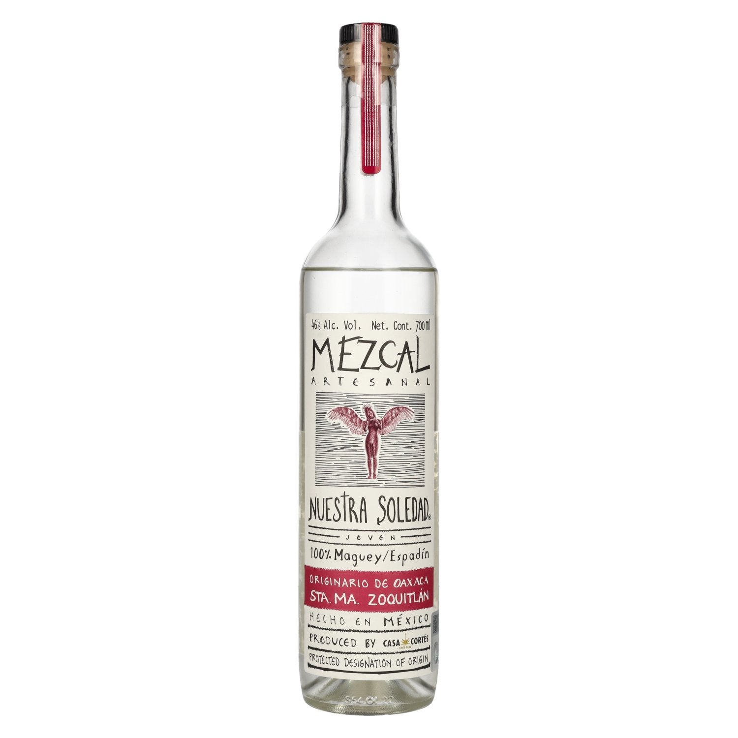 Nuestra Soledad Mezcal Joven STA. MA. ZOQUITLÁN 46% Vol. 0,7l