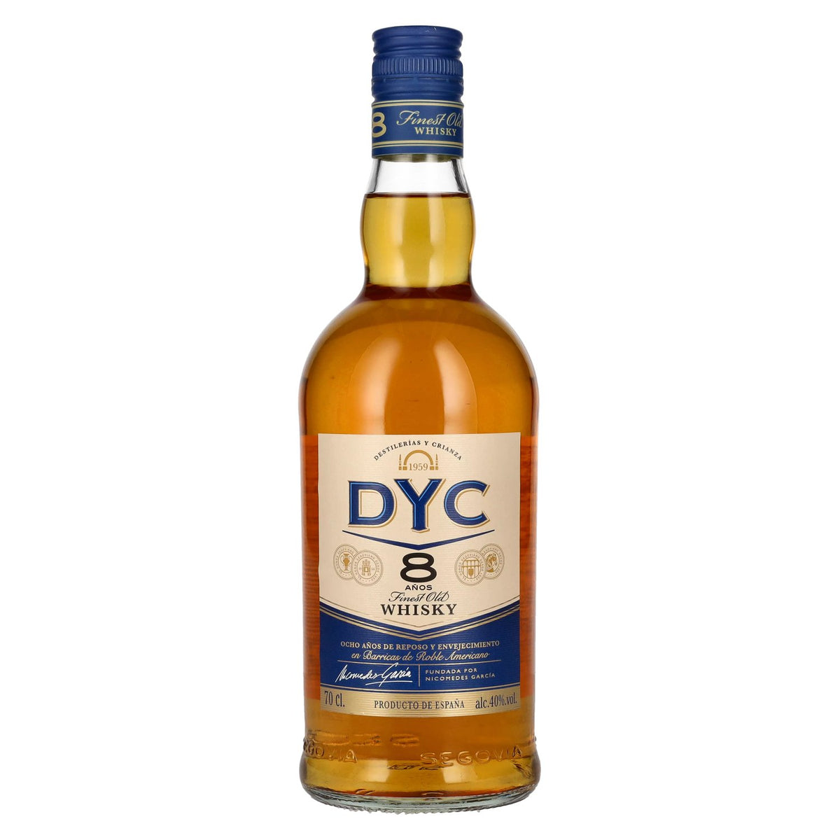 DYC Destilerias y Crianza 8 ans Finest Old Whisky 40 % vol. 0,7 l