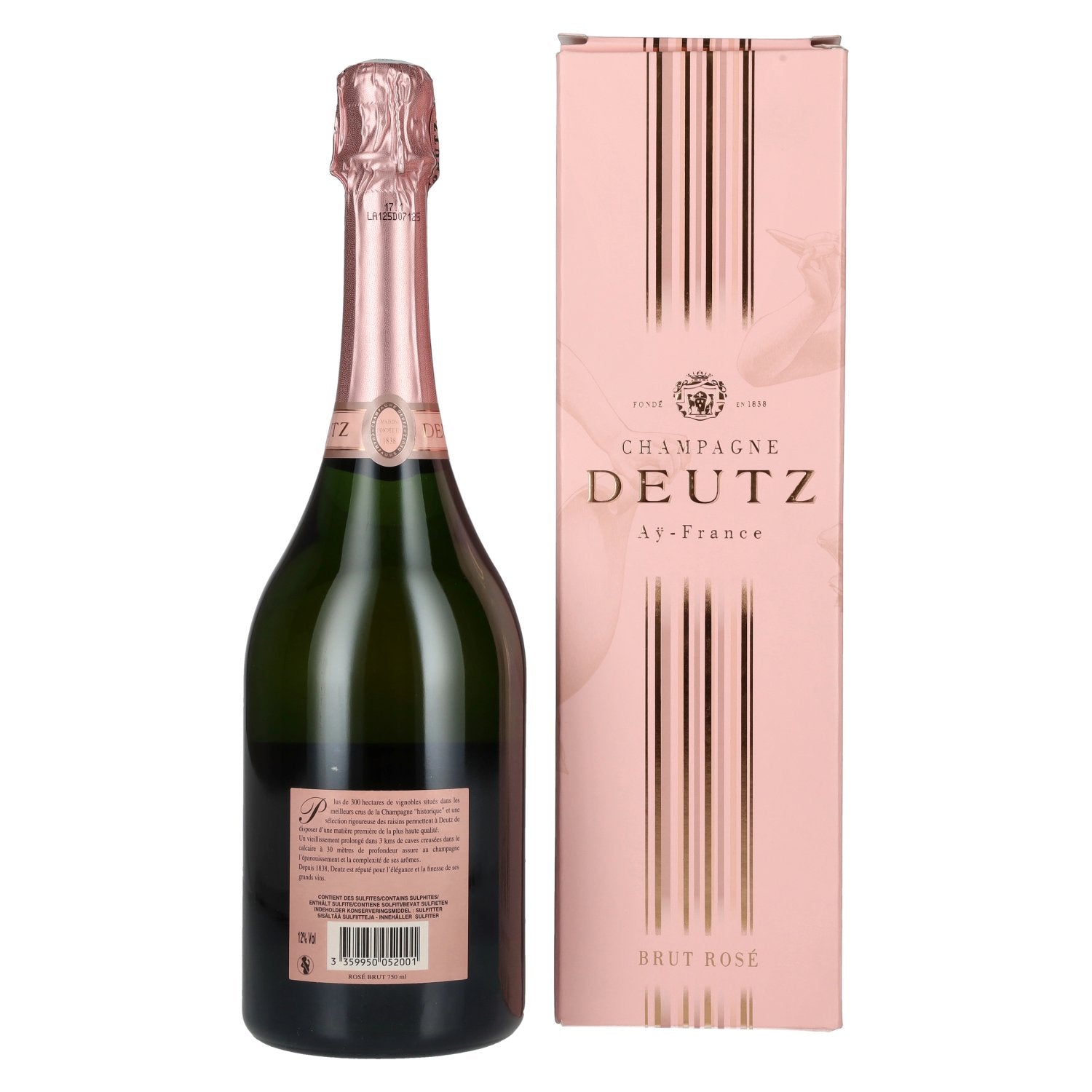 Deutz Champagne Rosé 12% Vol. 0,75l in Geschenkbox