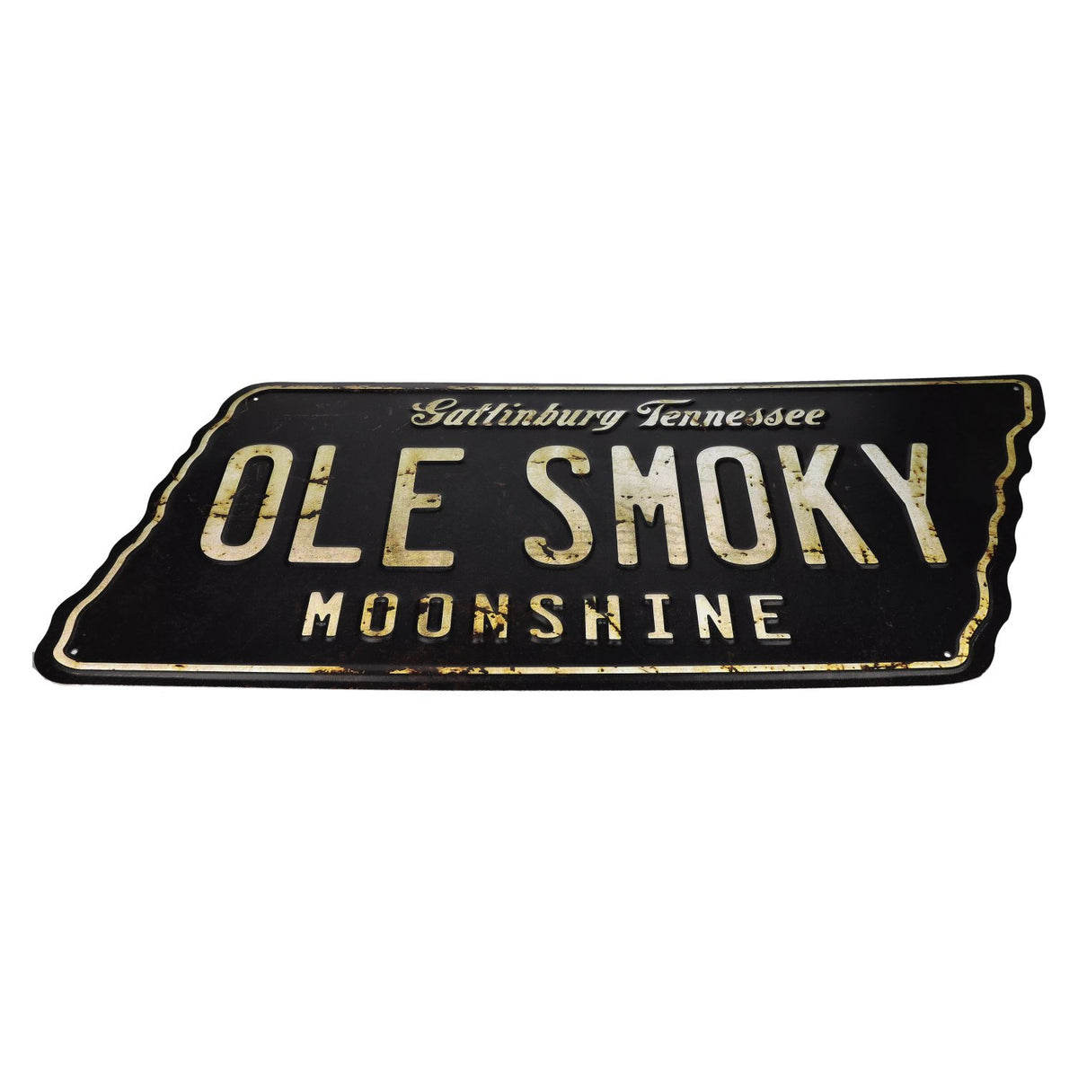 Plaque métallique carrée « Ole Smoky Tennessee Moonshine »