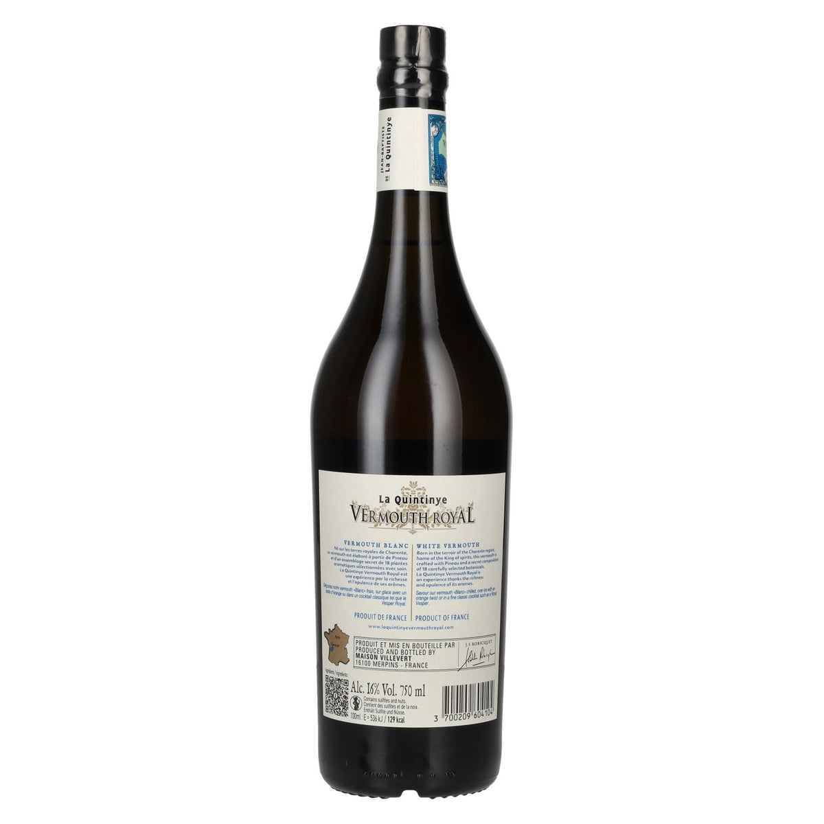 La Quintinye Vermouth Royal Blanc 16% ABV 0.75 l