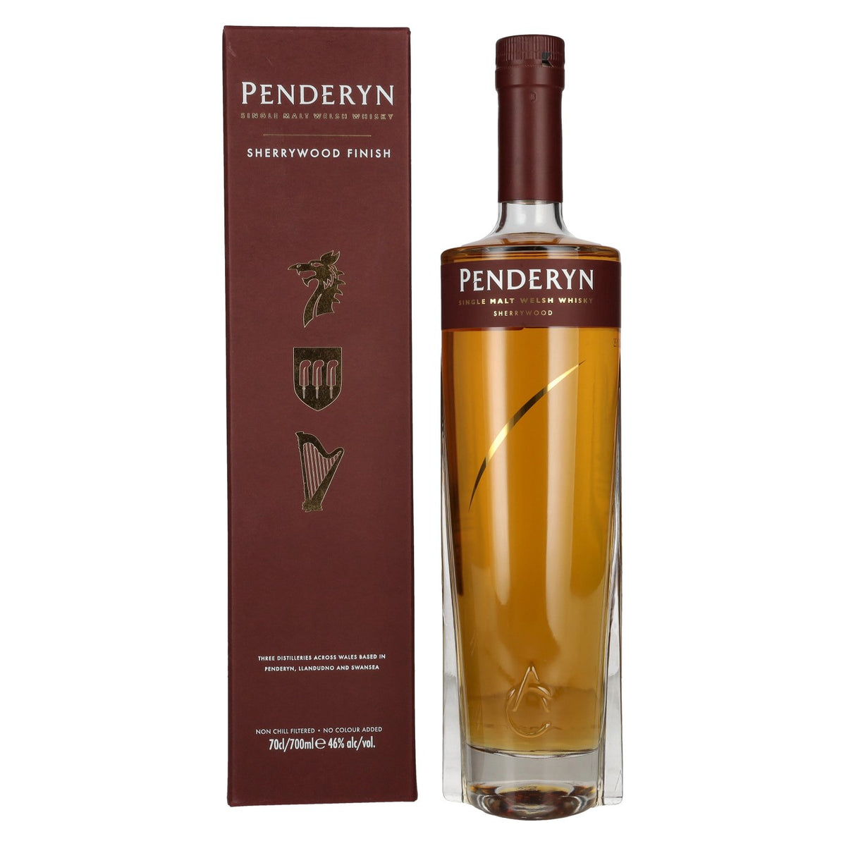 Penderyn SHERRYWOOD Single Malt Welsh Whisky 46% Vol. 0,7l in Geschenkbox