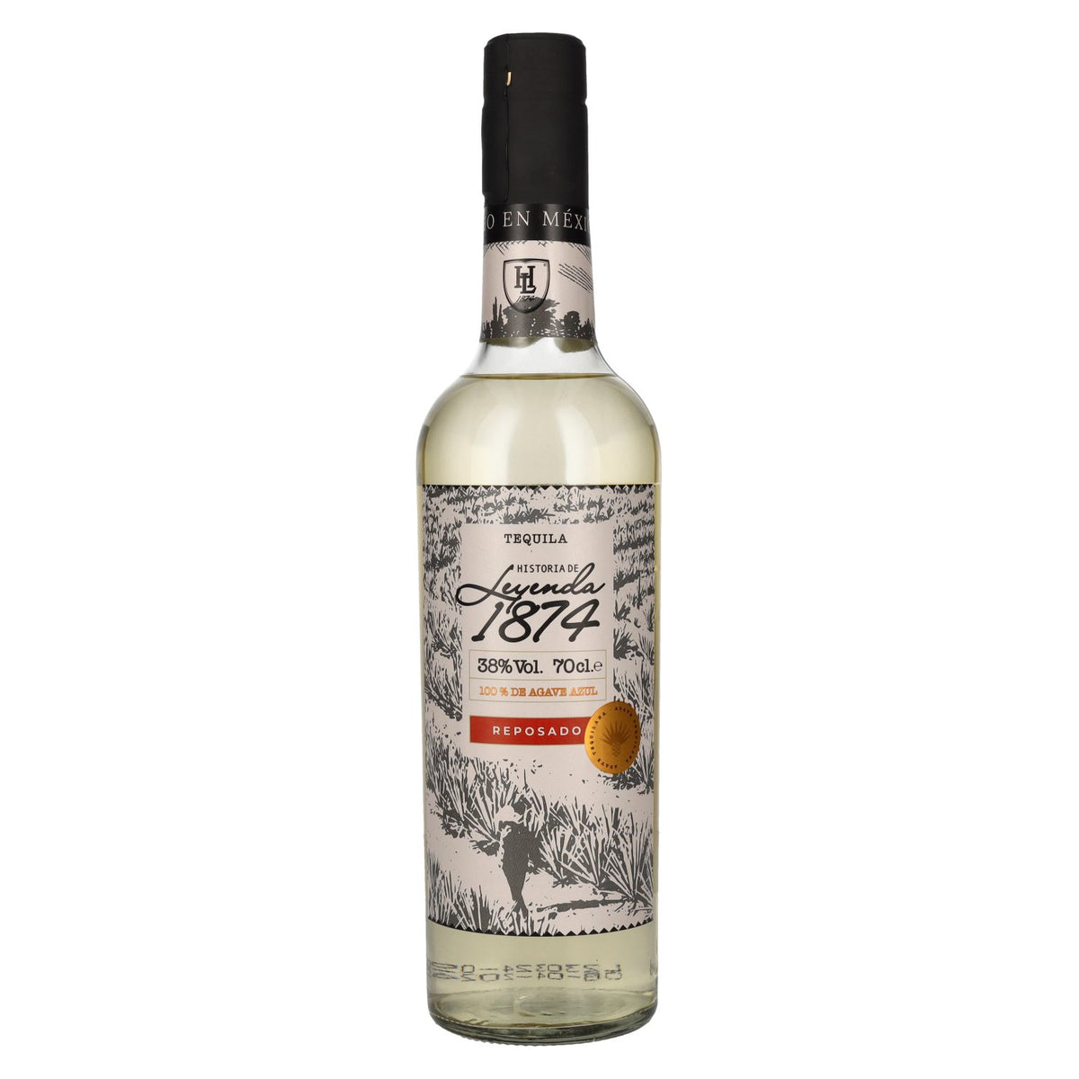 Historia de Leyenda 1874 Reposado 100 % d'agave bleu, 38 % vol., 0,7 l