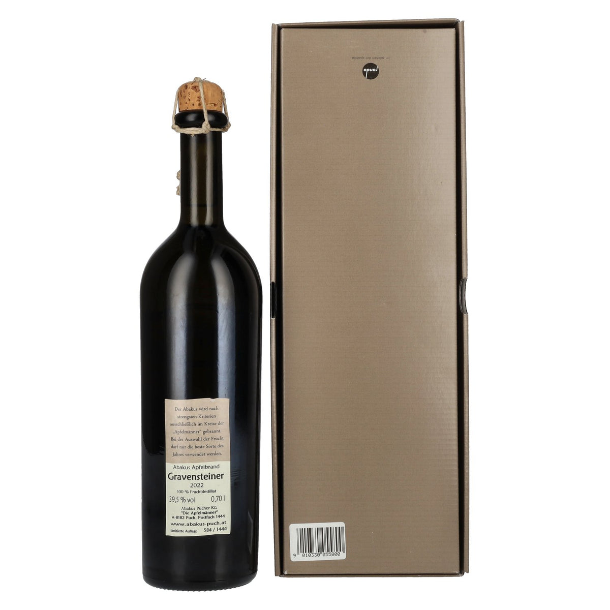 De Abakus appelbrandewijn Gravensteiner 2022 39,5% vol. 0,7l in geschenkverpakking