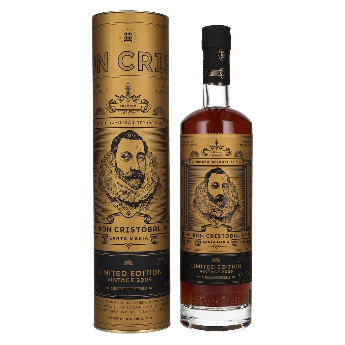 Ron Cristóbal Santa Maria Limited Edition Vintage 2009 45% Vol. 0,7l in Geschenkbox