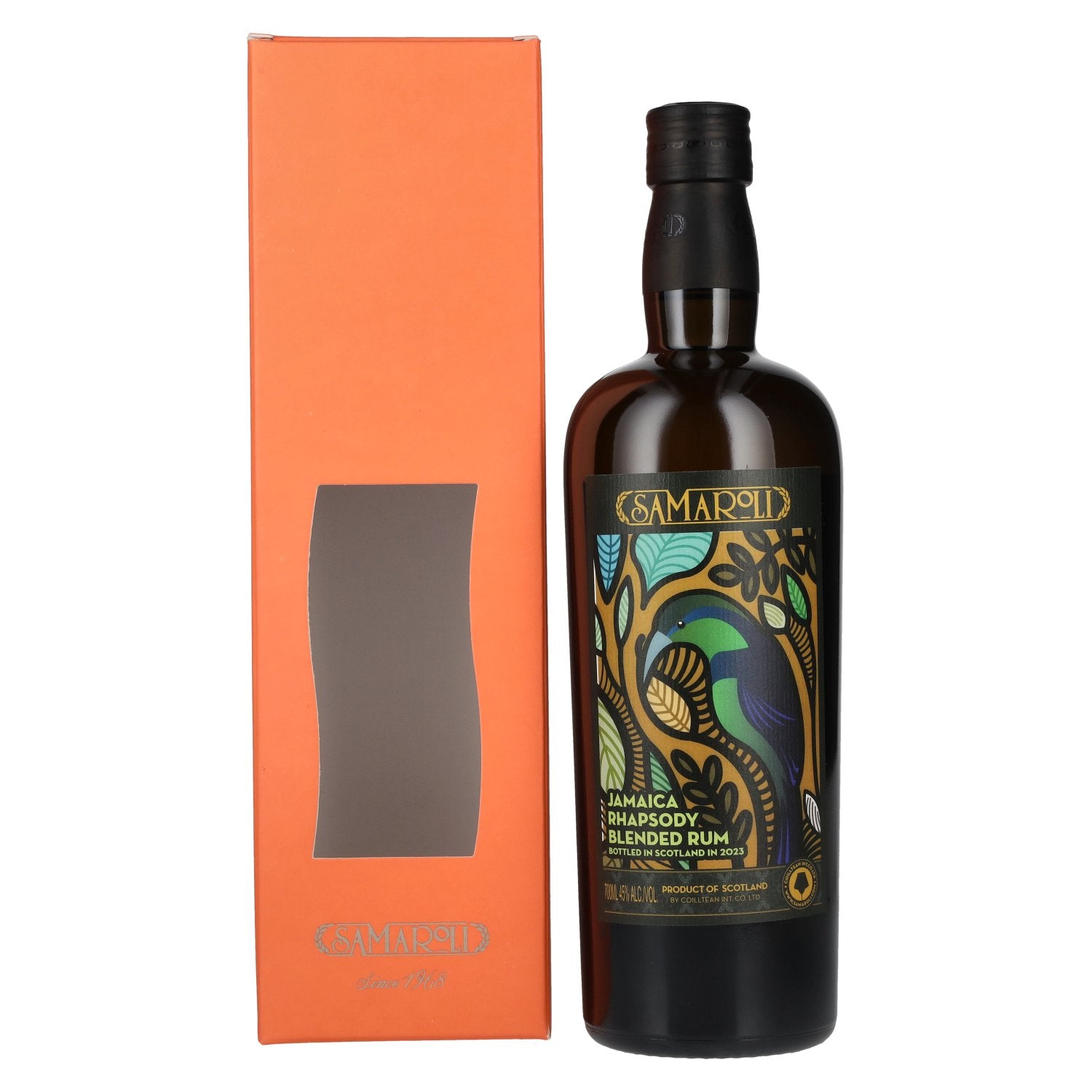 Samaroli Jamaica Rhapsody, rhum assemblé 2023, 45 % vol., 0,7 l, dans un coffret cadeau