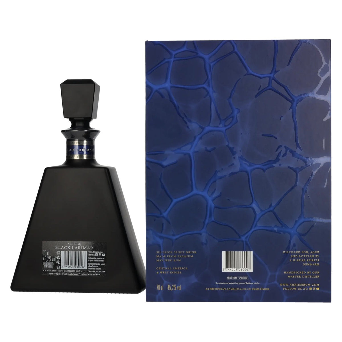 A.H. Riise Black BLACK LARIMAR Gem Collection Spirit Drink 45,2% Vol. 0,7l in Geschenkbox