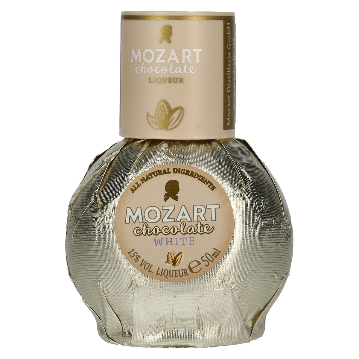 Liqueur de crème au chocolat blanc Mozart 15 % vol. 0,05 l
