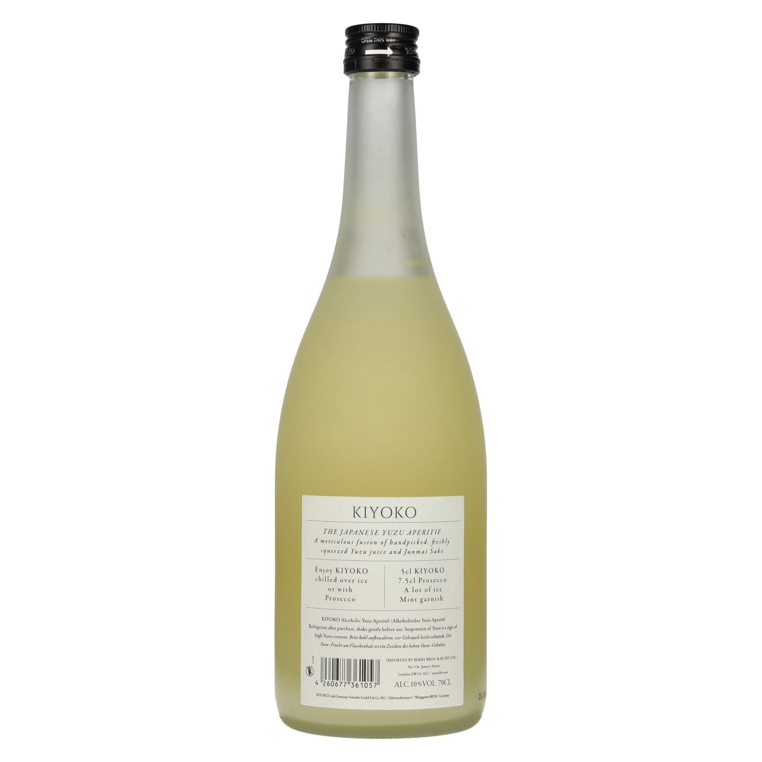 KIYOKO YUZU Rare Yuzu Aperitif 10% Vol. 0,7l