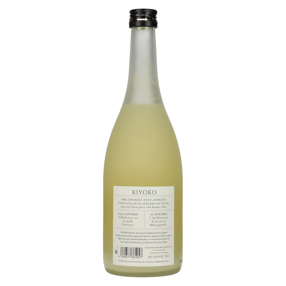 KIYOKO YUZU Rare Yuzu-aperitief 10% vol. 0,7 l