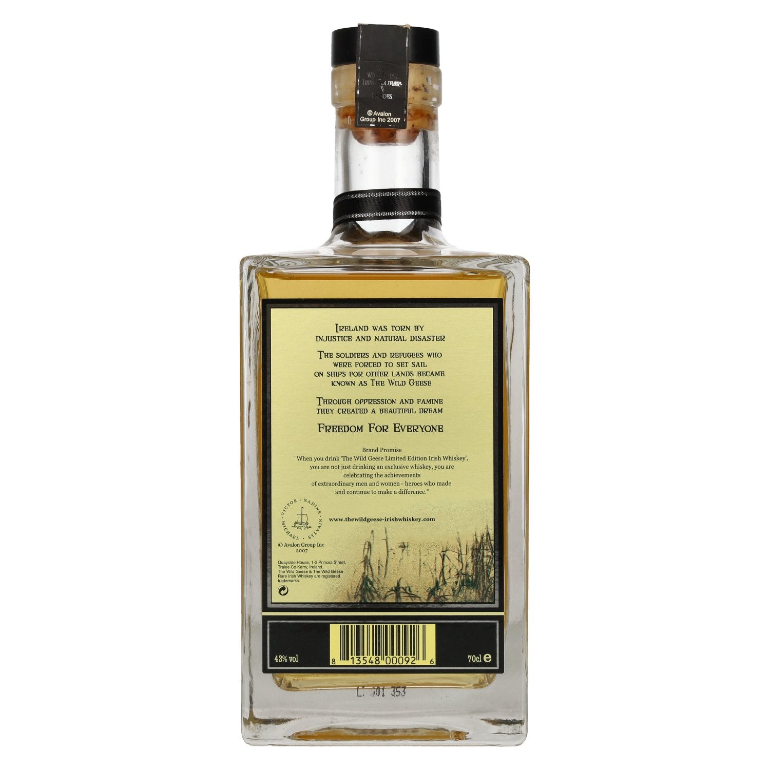 The Wild Geese Whiskey Unique Blend Pure Aged Irish Whiskey Limited Edition 43% Vol. 0,7l