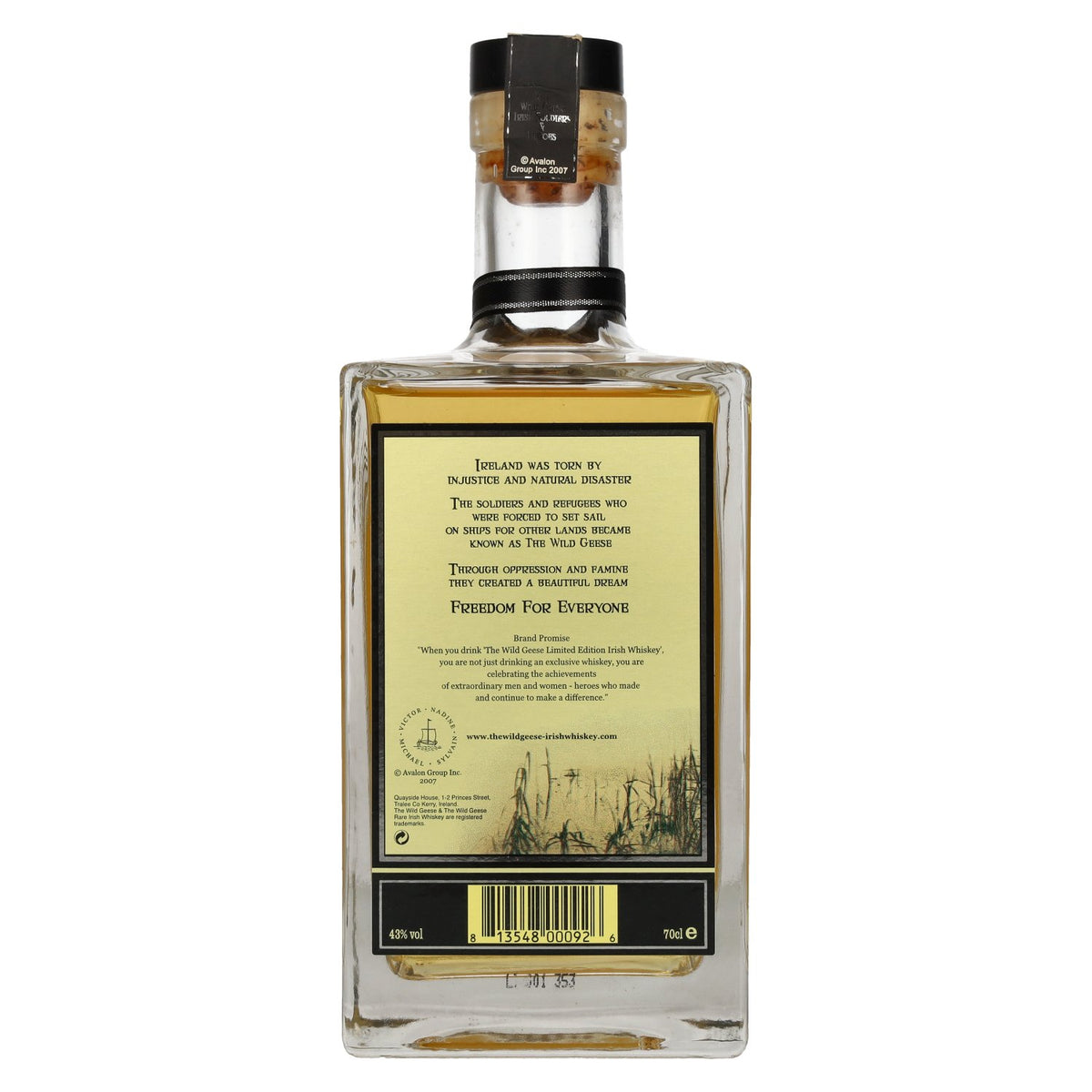 The Wild Geese Unique Blend Pure Aged Irish Whiskey Limited Edition 43% Vol. 0,7l