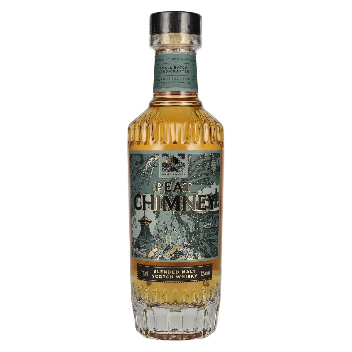 Wemyss Malts PEAT CHIMNEY Blended Malt Scotch Whisky 46% Vol. 0,7l