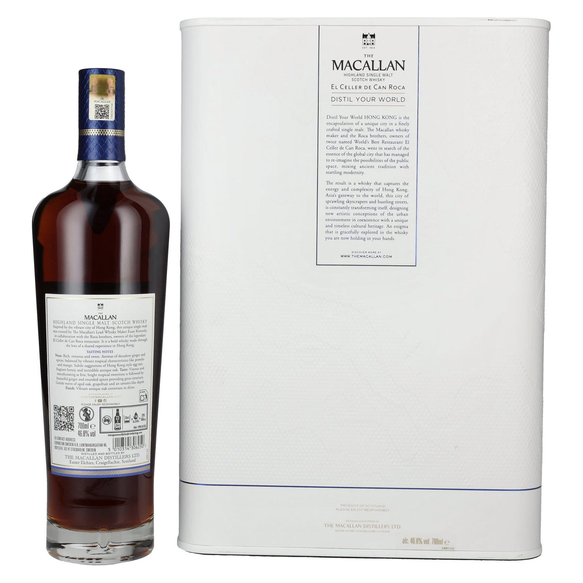 The Macallan Distil Your World HONG KONG Limited Edition 46,8% Vol. 0,7l in Geschenkbox