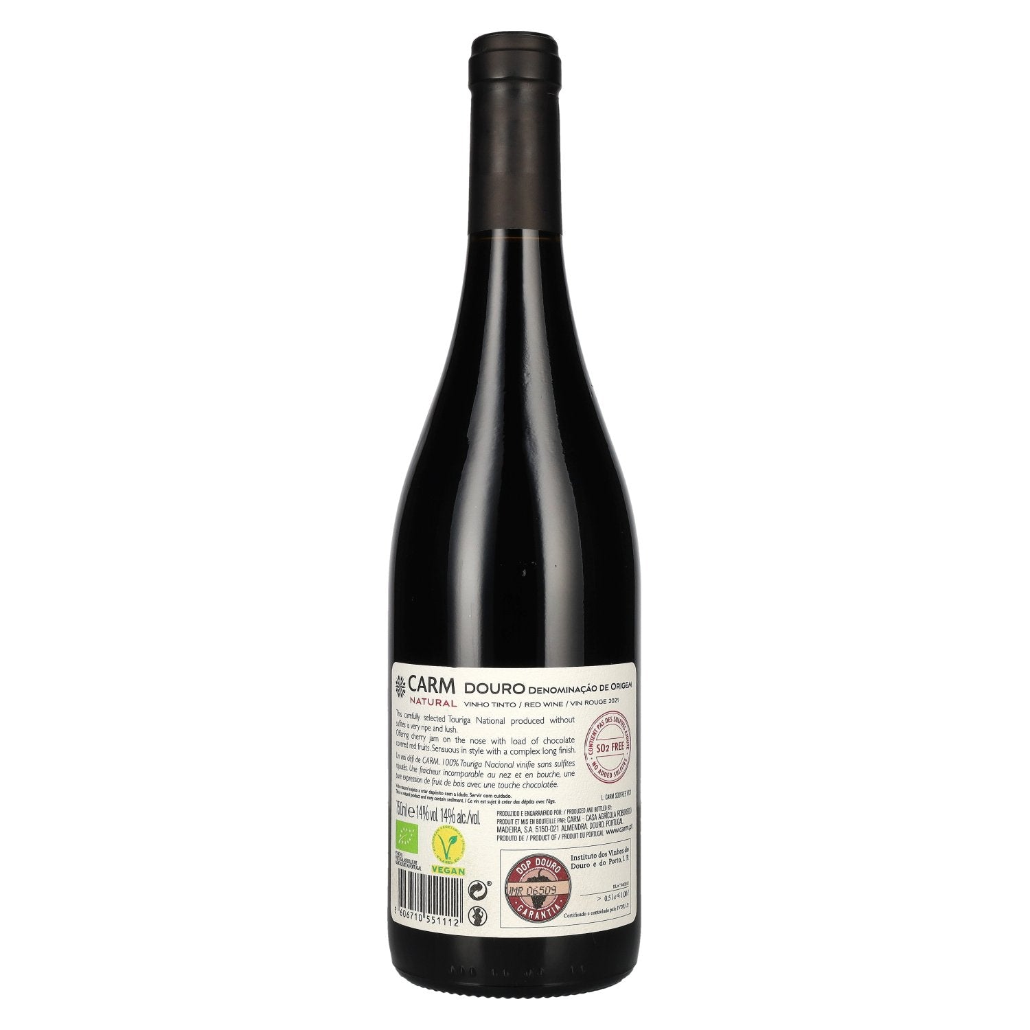 CARM Natural Touriga Nacional Biológico Red DOP Douro 2021 14% Vol. 0,75l