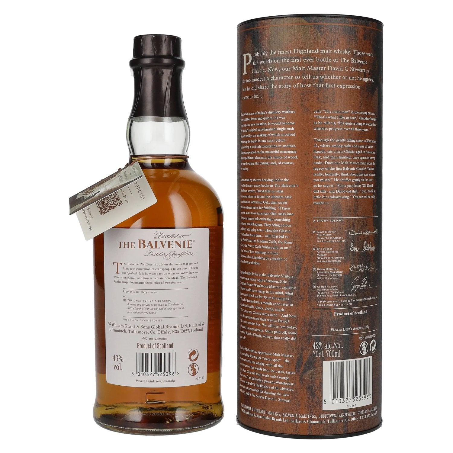 The Balvenie THE CREATION OF A CLASSIC 43% Vol. 0,7l in Geschenkbox