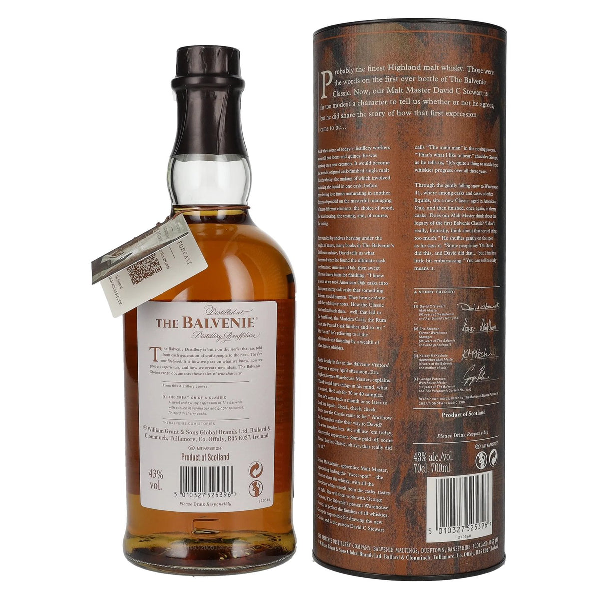 Balvenie THE CREATION OF A CLASSIC 43% vol. 0,7 l in geschenkverpakking