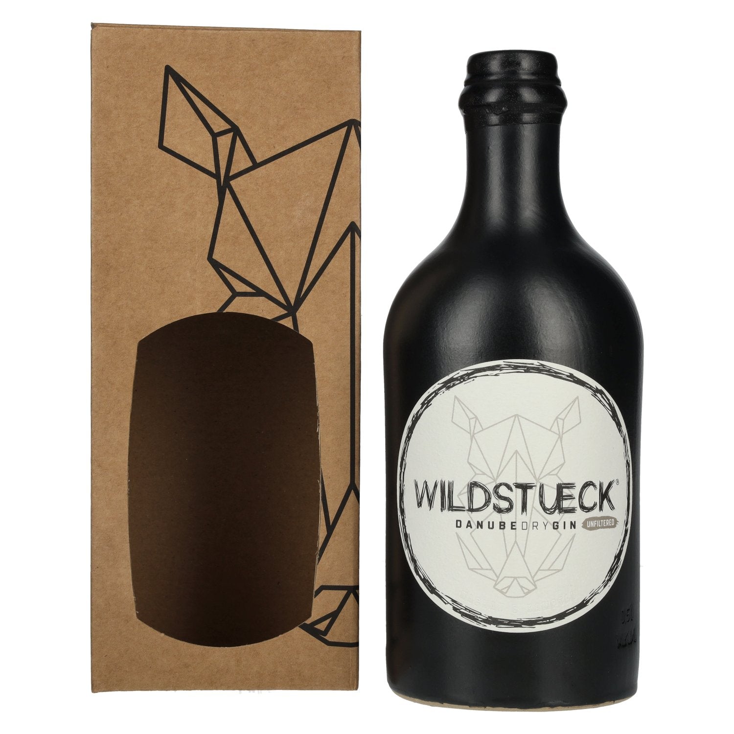 Wildstueck Donau Dry Gin Ongefilterd 42% Vol. 0,5l in geschenkverpakking