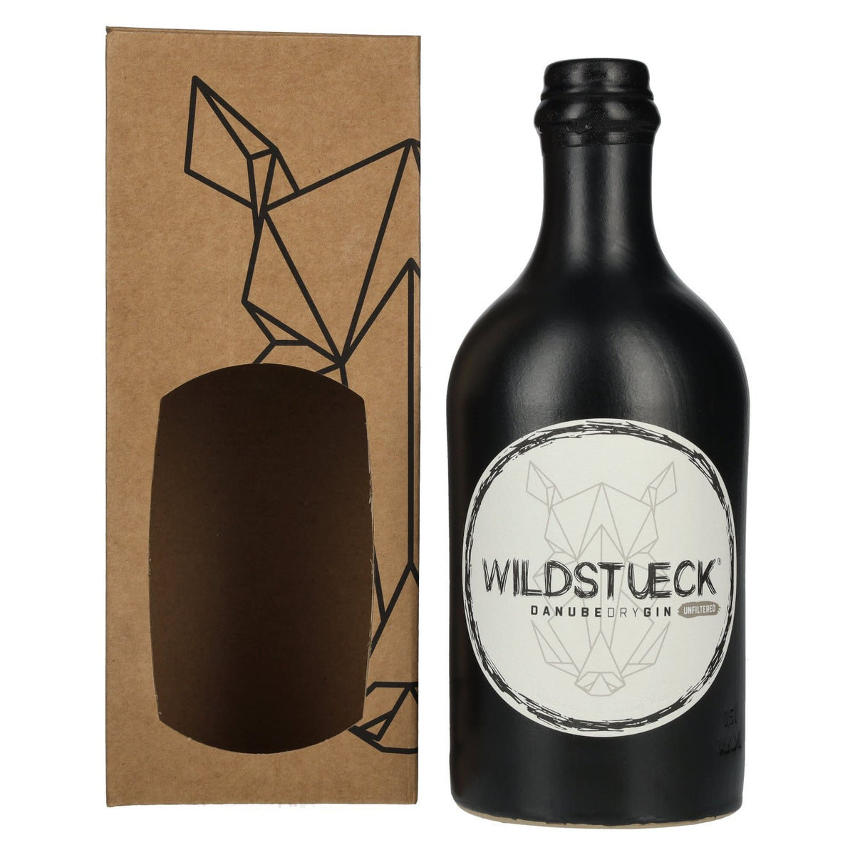 Wildstueck Danube Dry Gin Unfiltered 42% vol. 0.5 l in a gift box