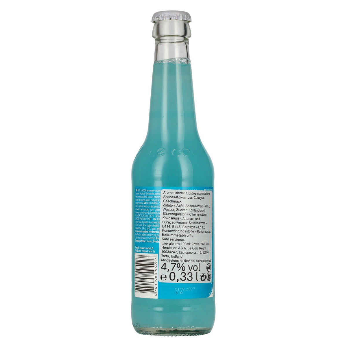 Le Coq BLUE LAGOON 4,7 % vol. 0,33 l