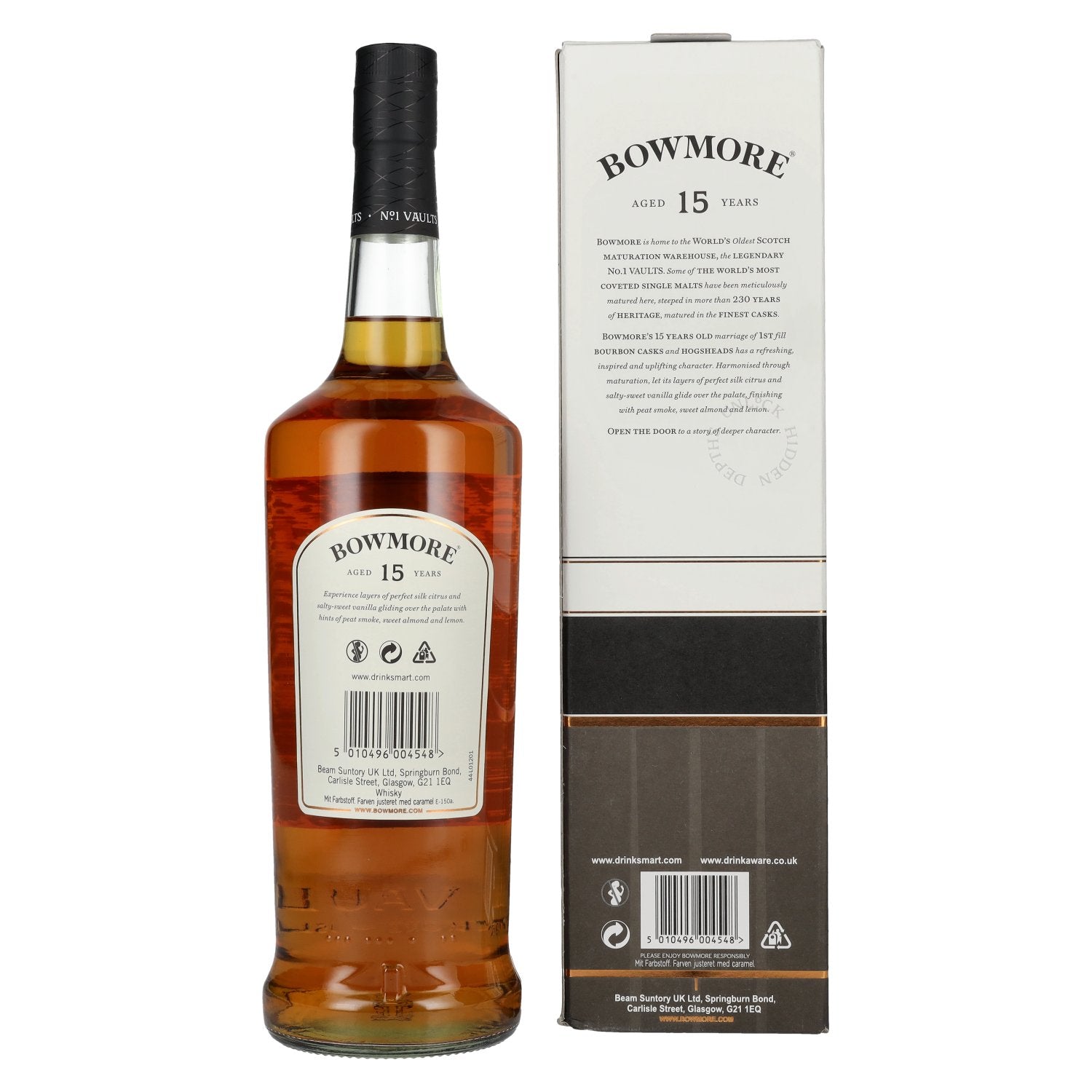 Bowmore 15 Years Old GOLDEN & ELEGANT Travel Exclusive 43% Vol. 1l in Geschenkbox