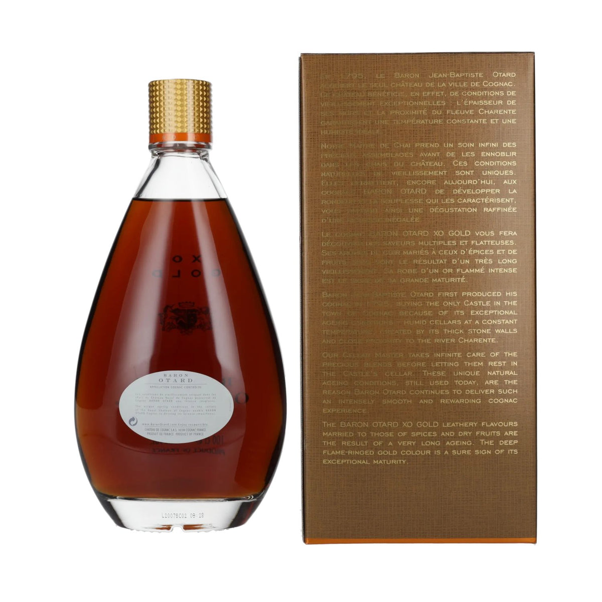 Baron Otard XO GOLD Cognac 40% Vol. 1l in Geschenkbox