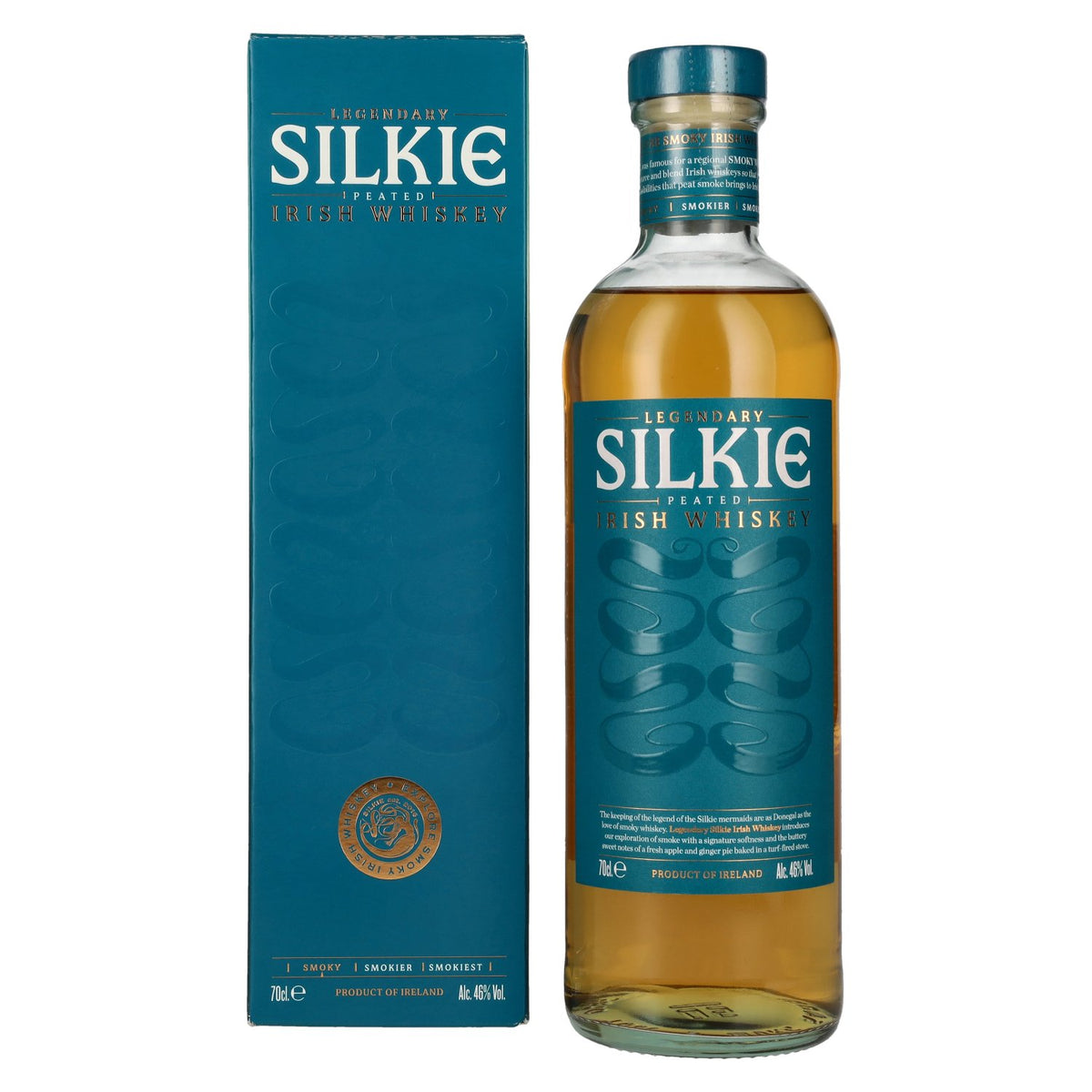 The Legendary SILKIE Peated Irish Whiskey 46% Vol. 0,7l in Geschenkbox