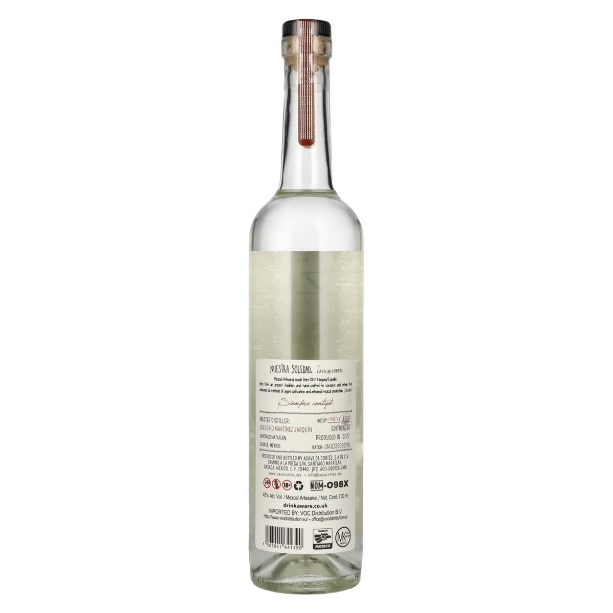 Nuestra Soledad Mezcal Joven STGO. MATATLÁN 45% vol. 0.7 l