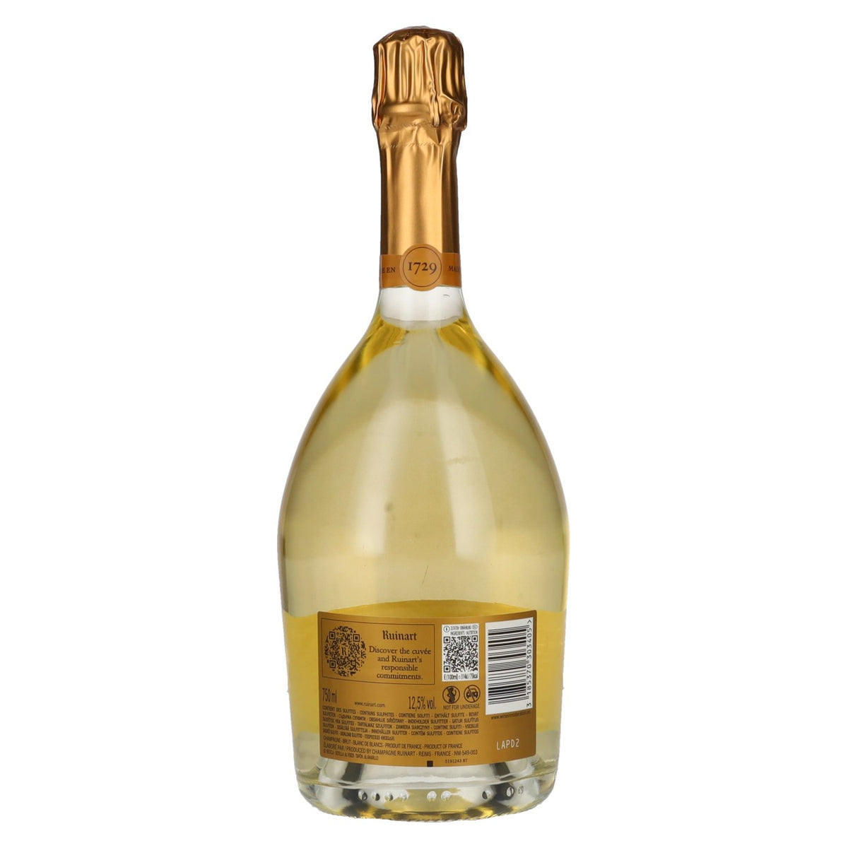 Ruinart Champagne Blanc de Blancs Brut 12,5% Vol. 0,75l
