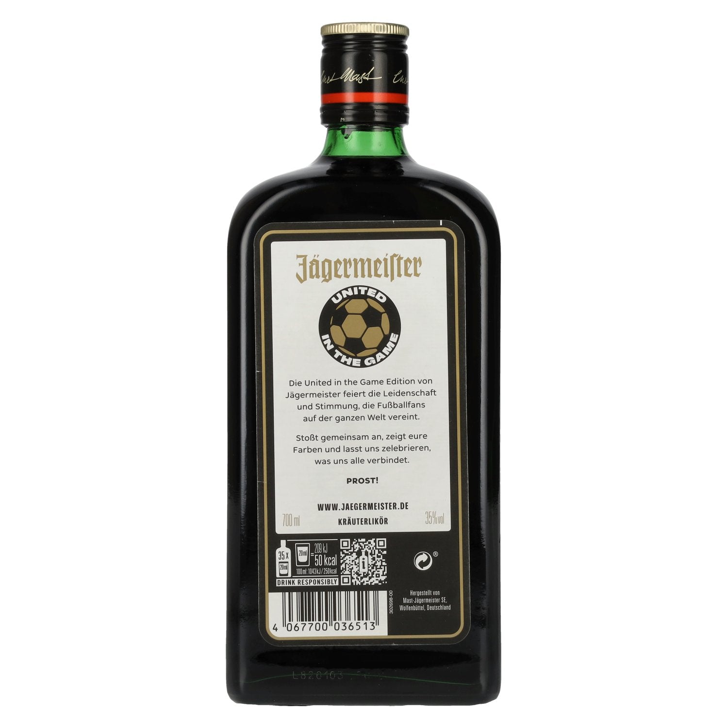 Jägermeister United in the Game 35% Vol. 0,7l
