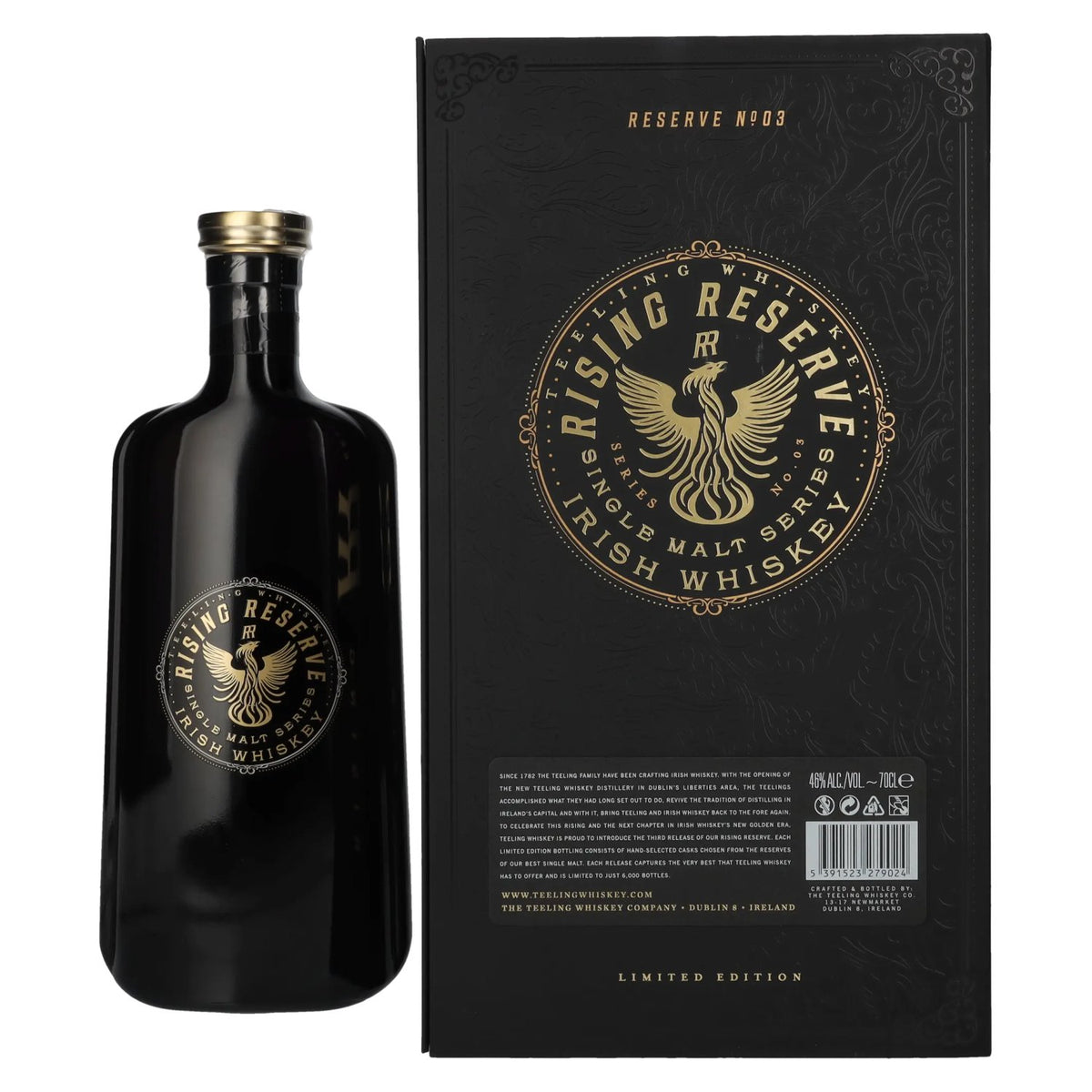 Teeling Whiskey 21 ans d'âge Single Malt RISING RESERVE No. 3, 46 % vol., 0,7 l, dans un coffret cadeau