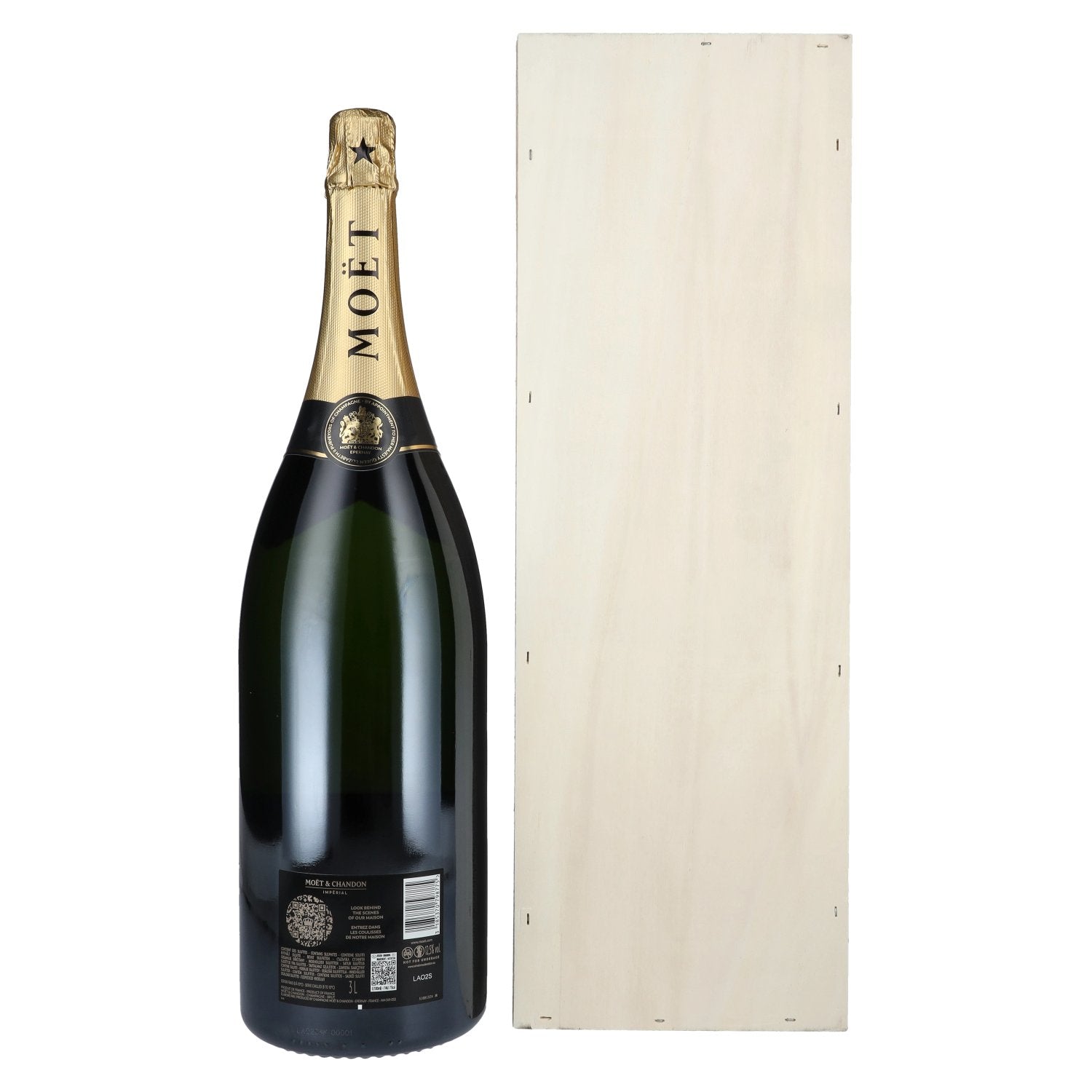 Moët &amp; Chandon Champagne IMPÉRIAL Brut 12,5% Vol. 3l in houten doosje