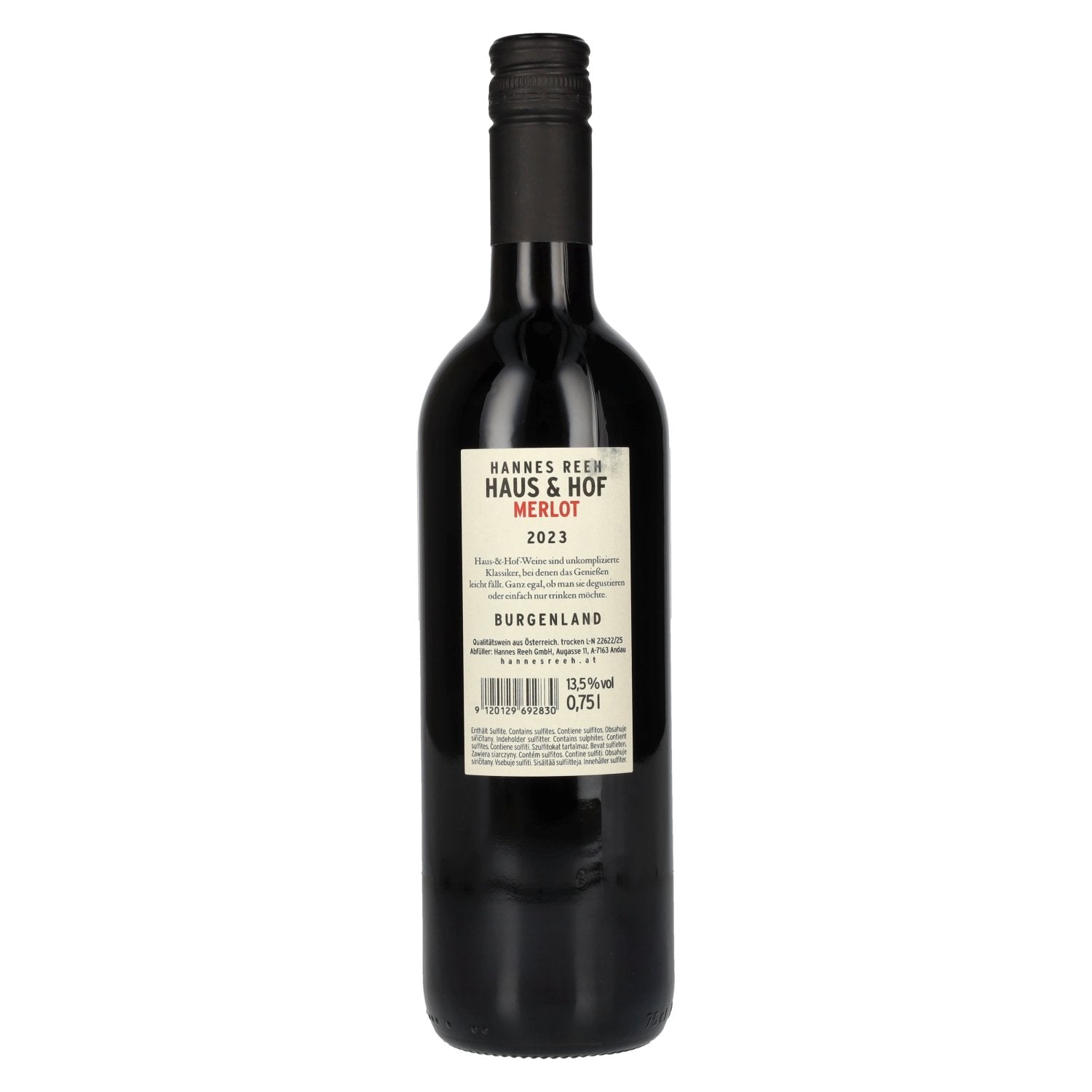 Hannes Reeh Haus & Hof Merlot 2023 13,5% Vol. 0,75l