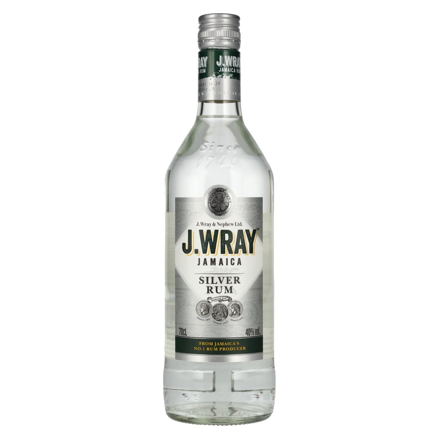J.Wray Silver Jamaica Rum 40% vol. 0,7 l