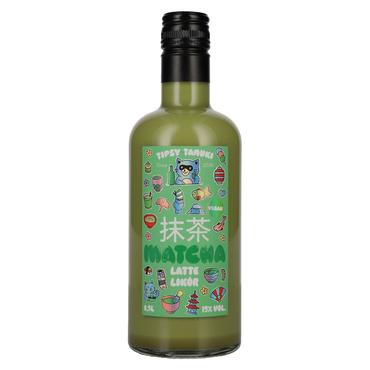 Tipsy Tanuki Matcha Latte Likör 15% Vol. 0,5l
