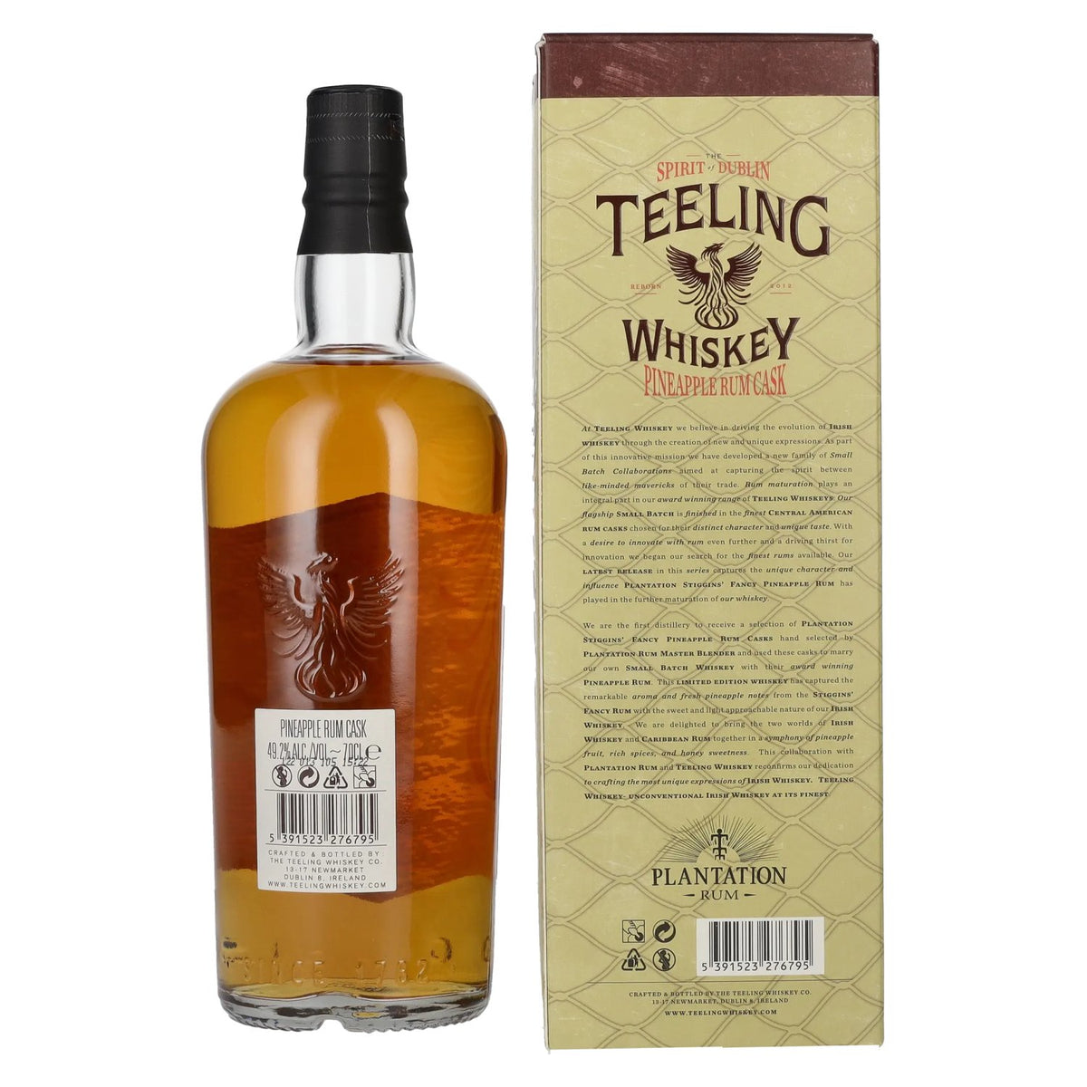 Teeling Whiskey PINEAPPLE Rum Cask Irish Whiskey 49.2% ABV 0.7l in a gift box