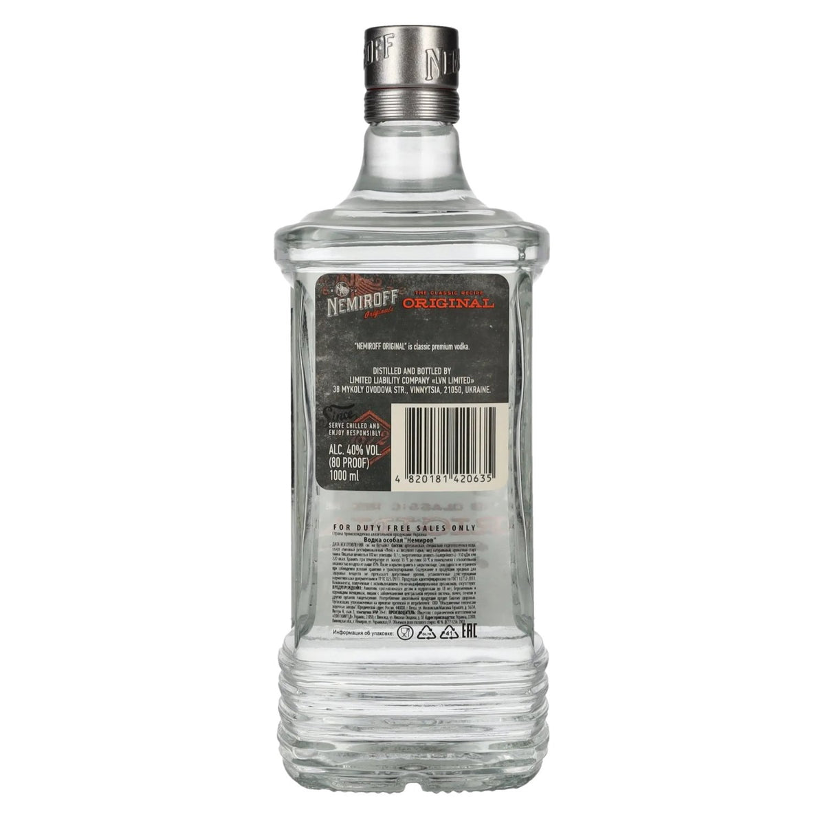 Nemiroff ORIGINAL Wodka 40% vol. 1 l