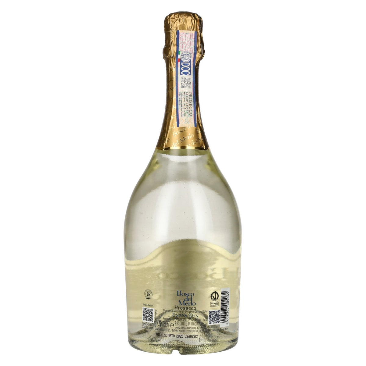 Bosco del Merlo Prosecco Extra Dry Millesimato DOC 2025 11,5% Vol. 0,75l