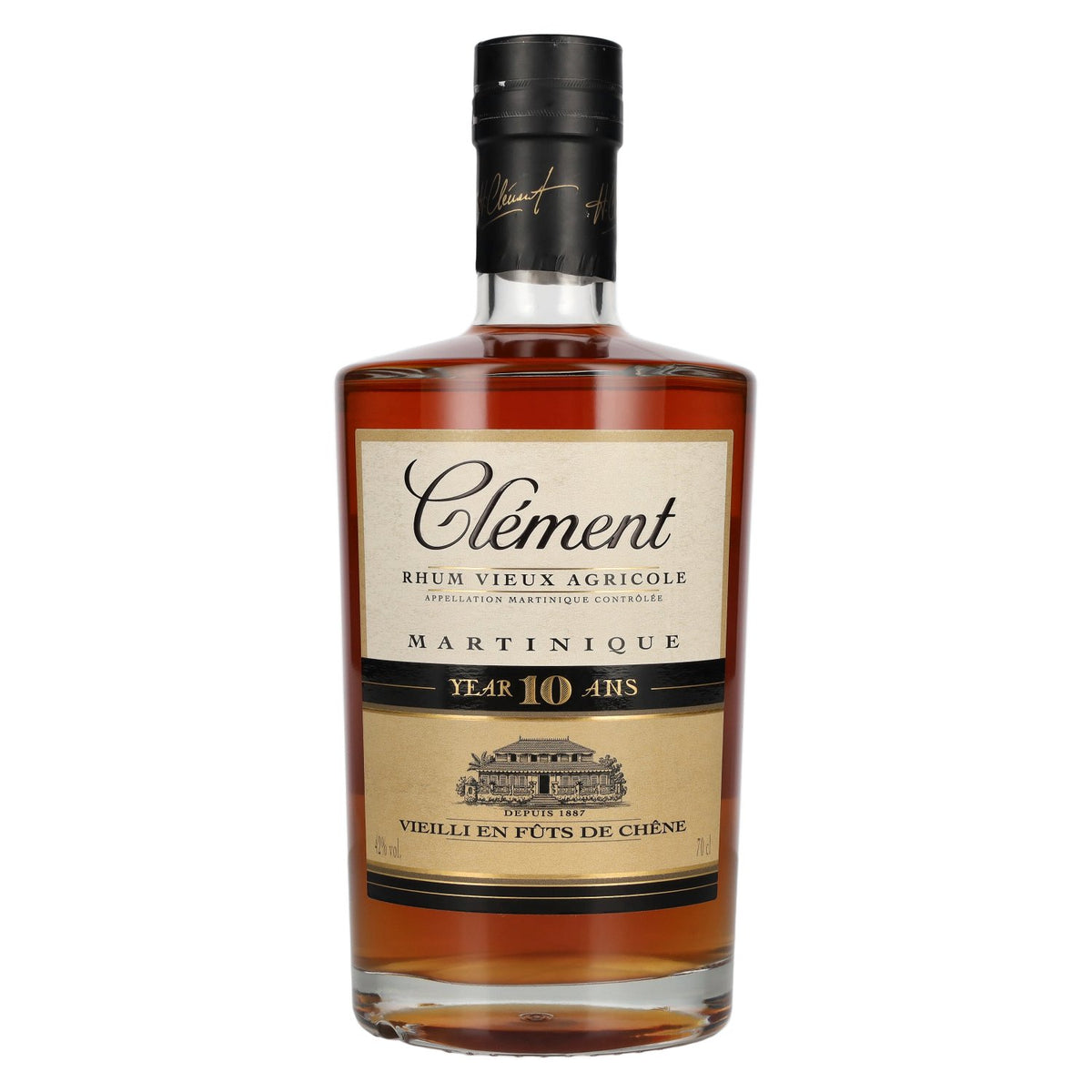 Clément Vieux Agricole 10-Year-Old Rum, 42% ABV, 0.7 l